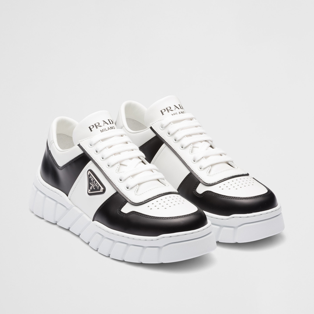 Prada White/black Leather Sneakers 2EE378_3LJ6_F0964