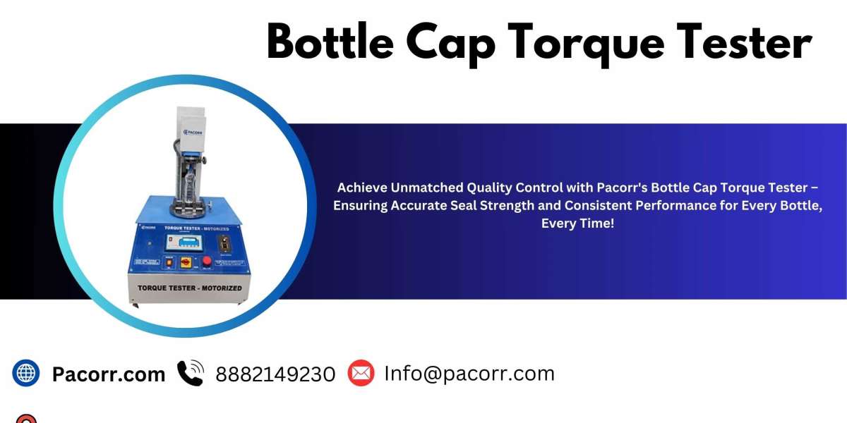 Pacorr Bottle Cap Torque Tester Ensuring Proper Sealing for Superior Product Quality